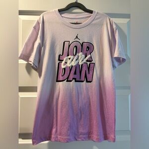 Air Jordan Tee in Purple and White Gradient